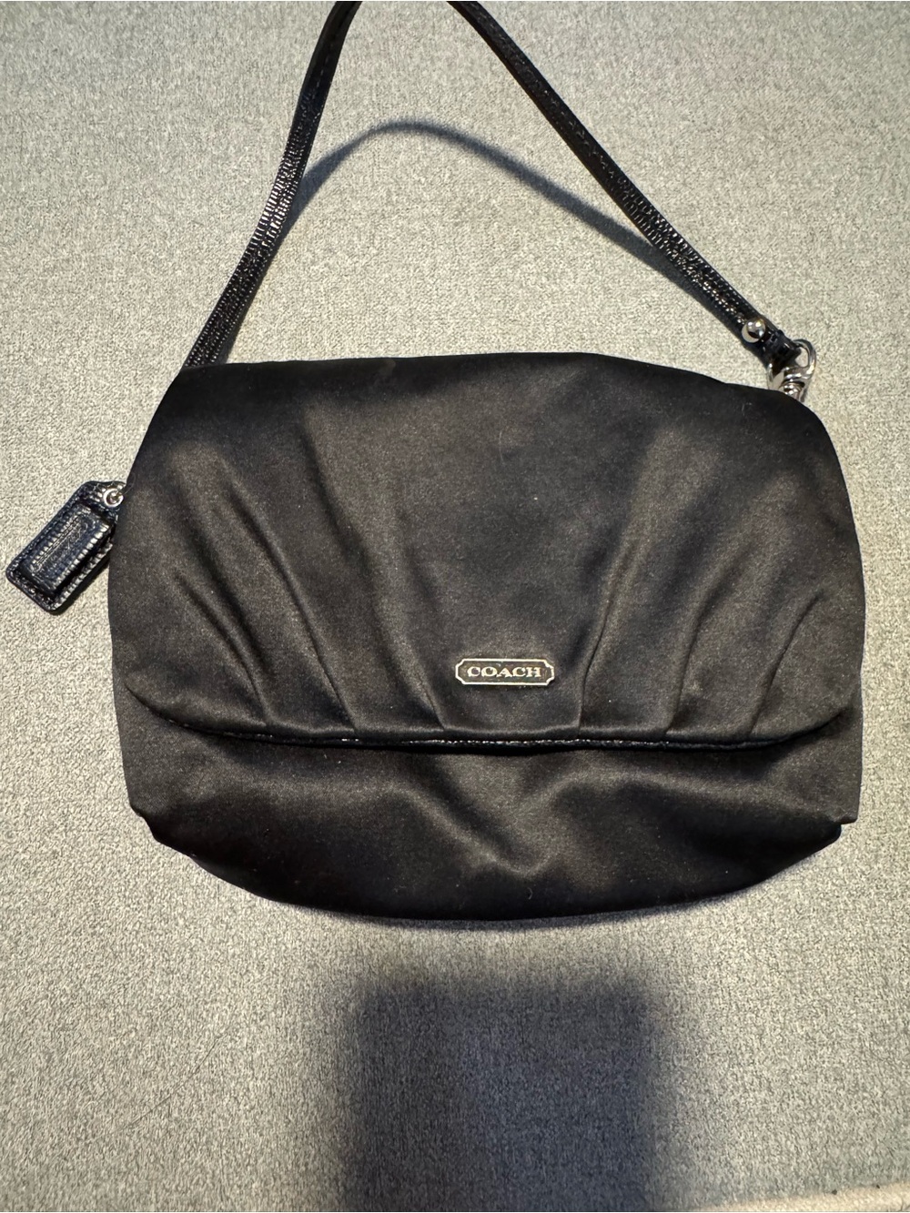 Coach Black Satin Bag - Mini Handbag